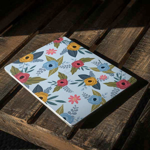 Blue Fall Flowers Surface Laptop 2 Skin